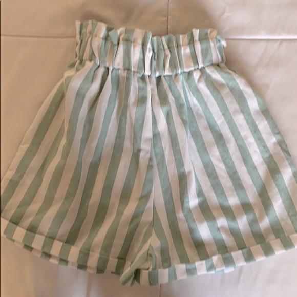 Stripped Mint Green shorts - Picture 2 of 3